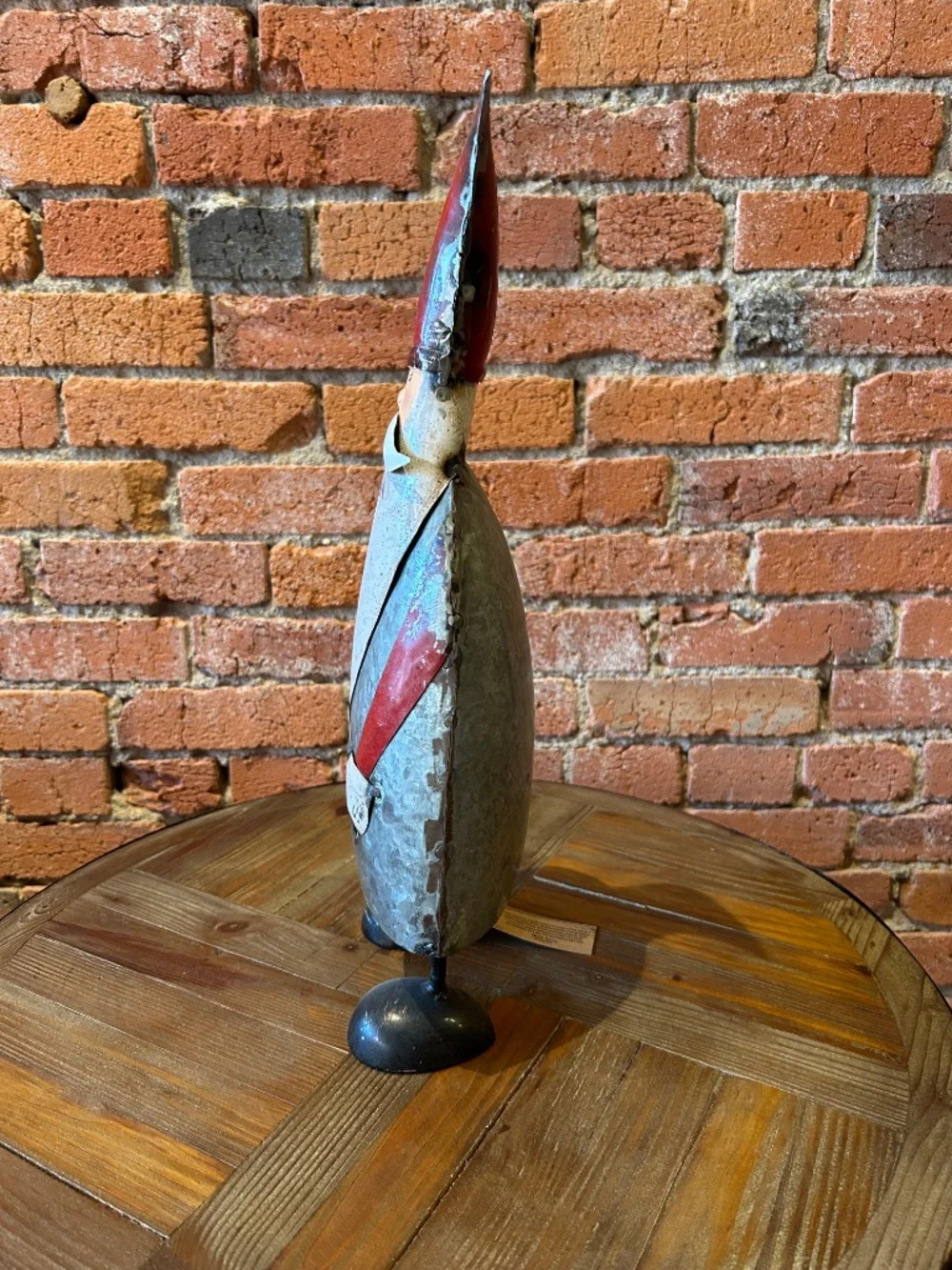 New handcrafted metal santa